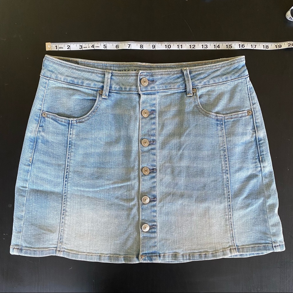 AE Highrise A-line Denim Skirt